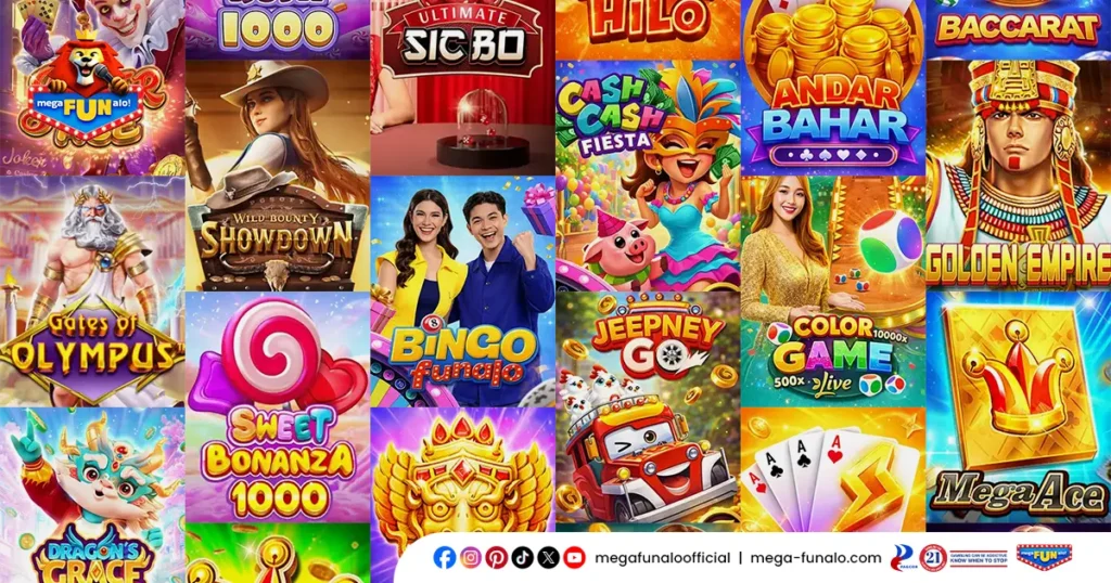 Games Available on MegaFUNalo Casino