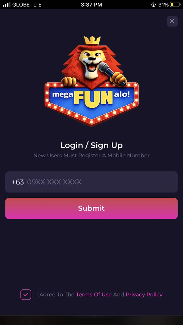 MegaFUNalo Login Credentials