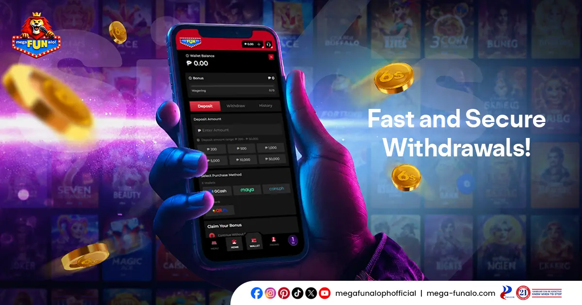 MegaFUNalo Withdrawal Limits and Instant Processing Time for Fast and Secure Cashouts